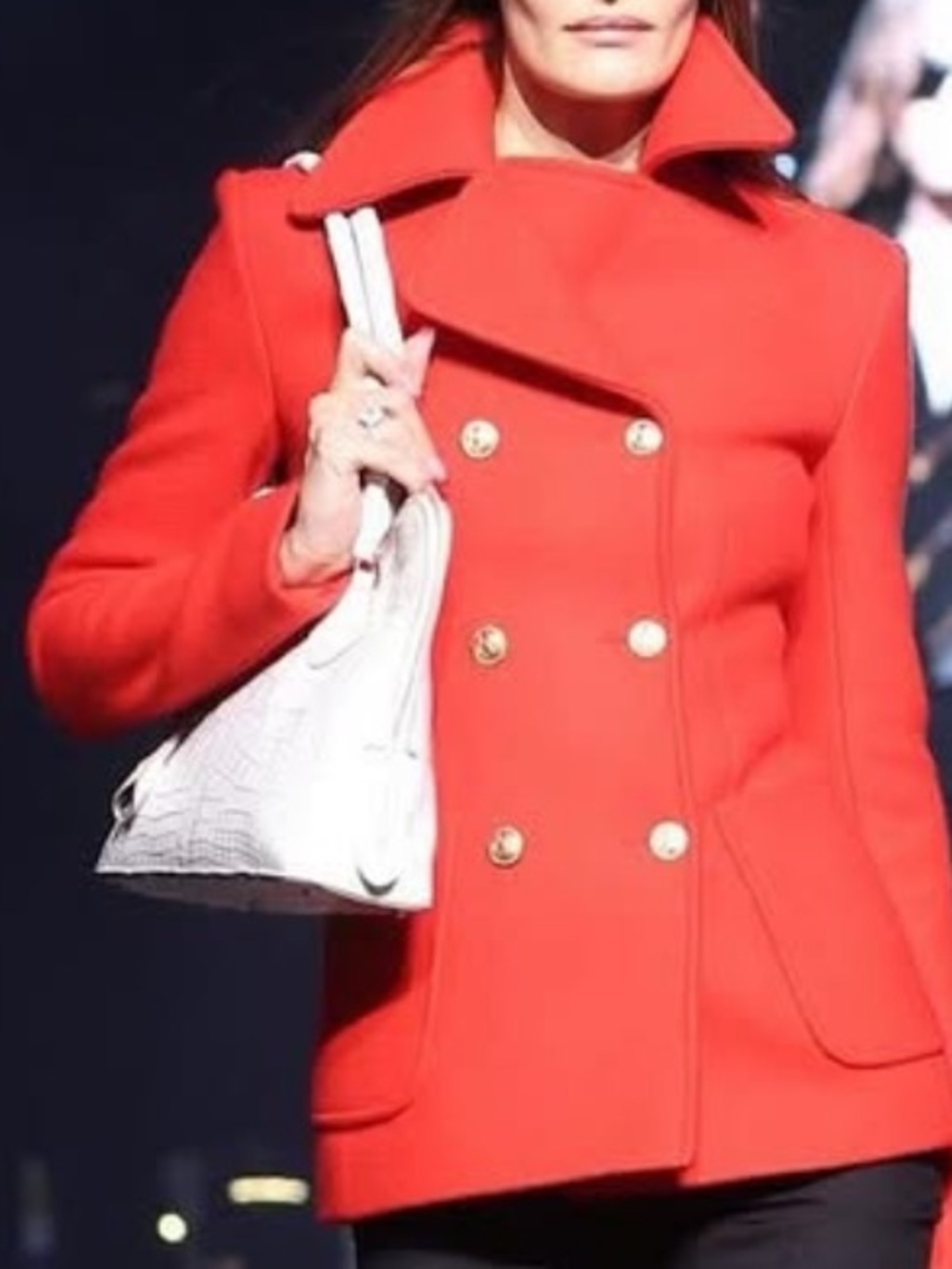 Authentic Burberry dark blue coat, size 6.